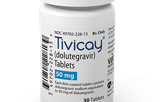 a bottle of Tivicay (Dolutegravir)